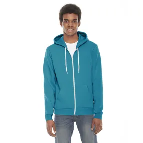 American Apparel Unisex Mermaid Green Flex Fleece Zip Hoodie