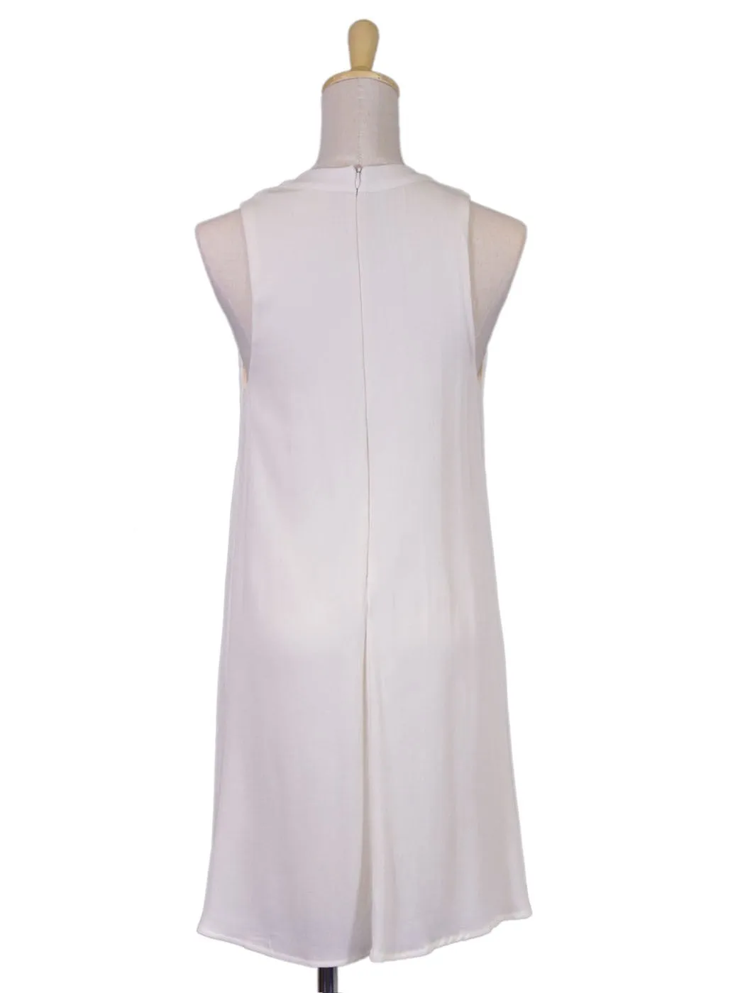 Audrey 3 1 Mod Inspired Feminine Cut Out Neckline Sleeveless Woven Dress