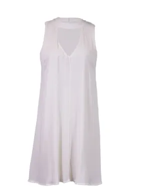 Audrey 3 1 Mod Inspired Feminine Cut Out Neckline Sleeveless Woven Dress