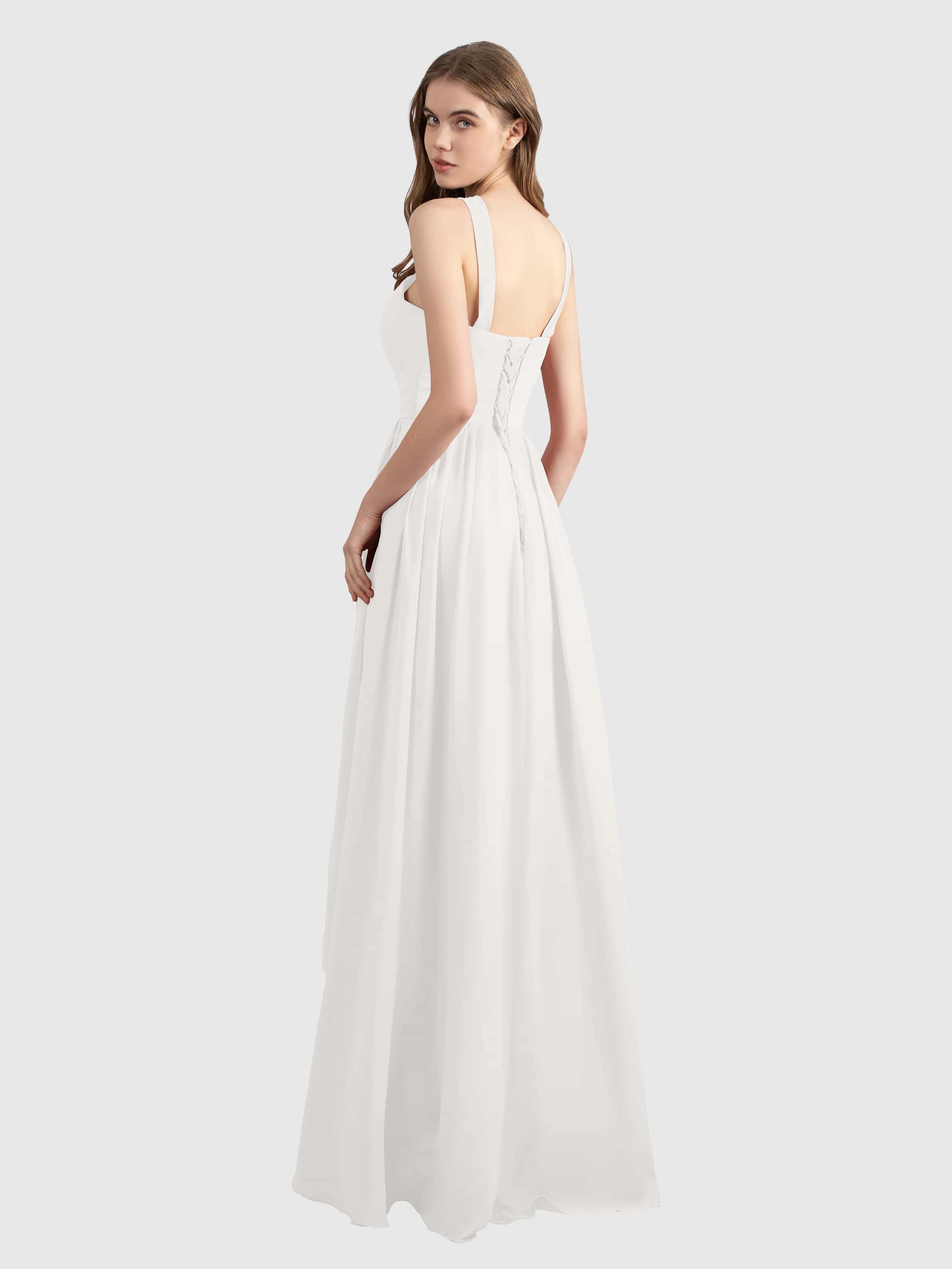 Avabelle Stylish Halter Sleeveless Bridesmaid Dresses