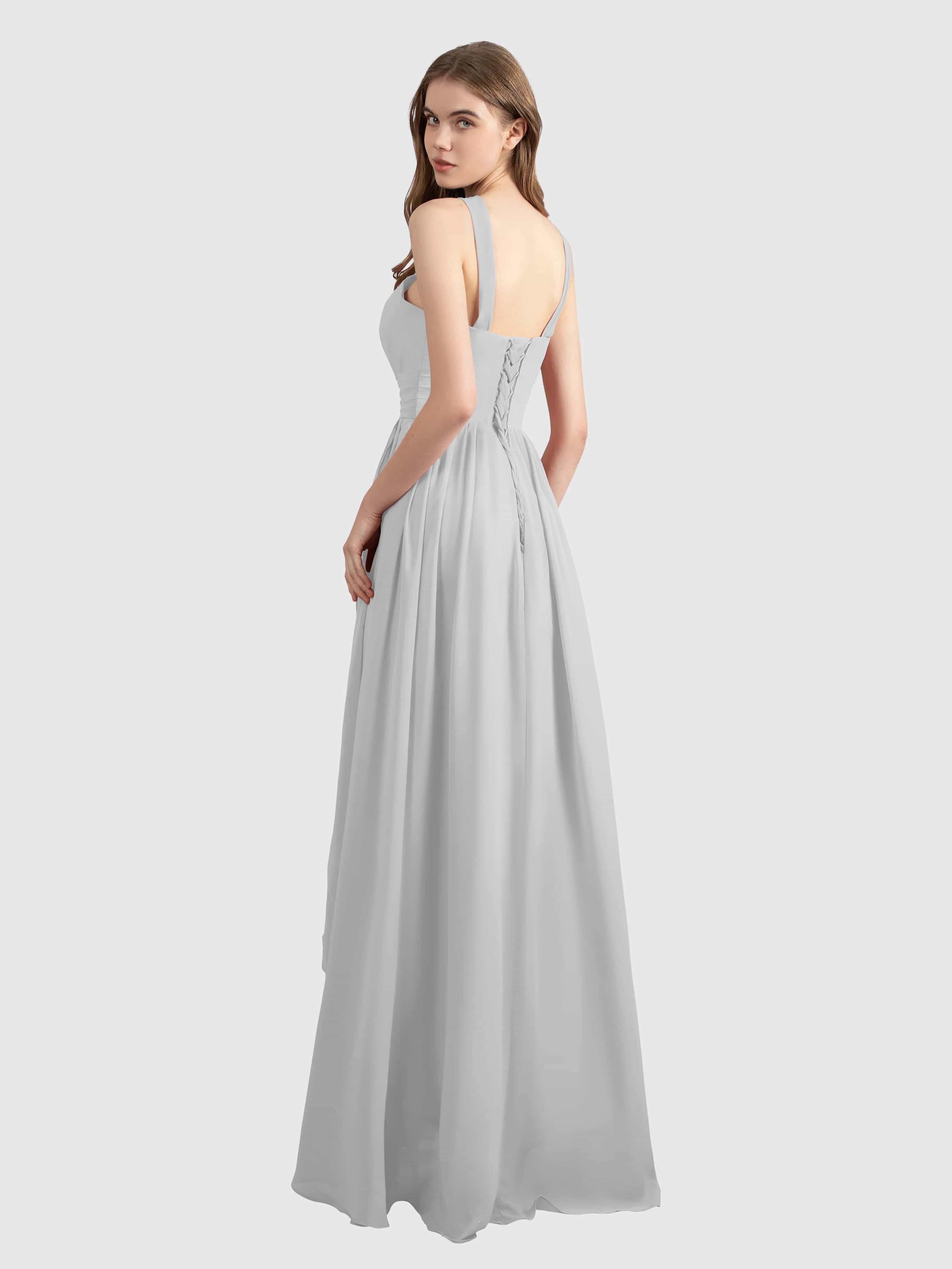 Avabelle Stylish Halter Sleeveless Bridesmaid Dresses