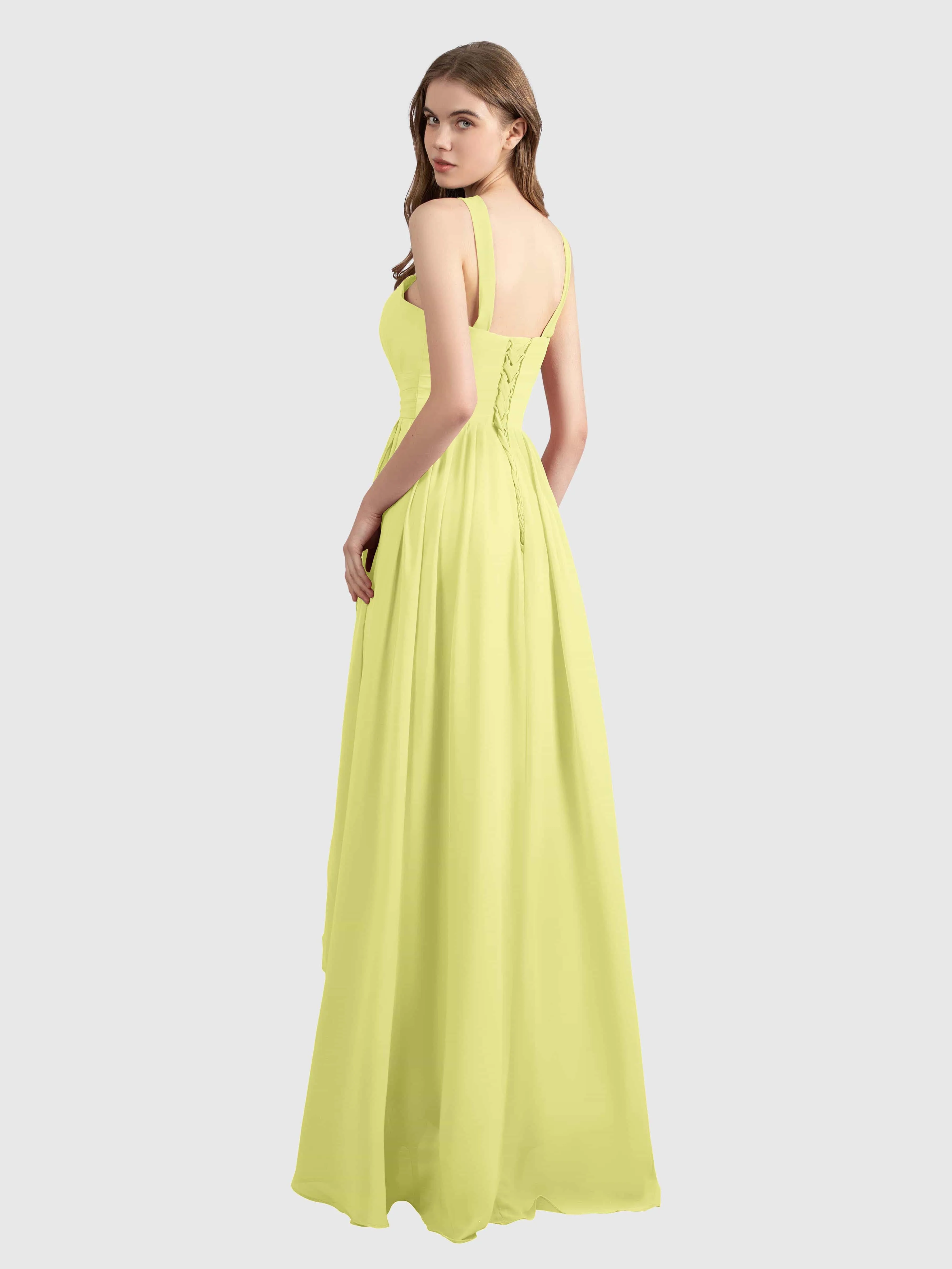 Avabelle Stylish Halter Sleeveless Bridesmaid Dresses