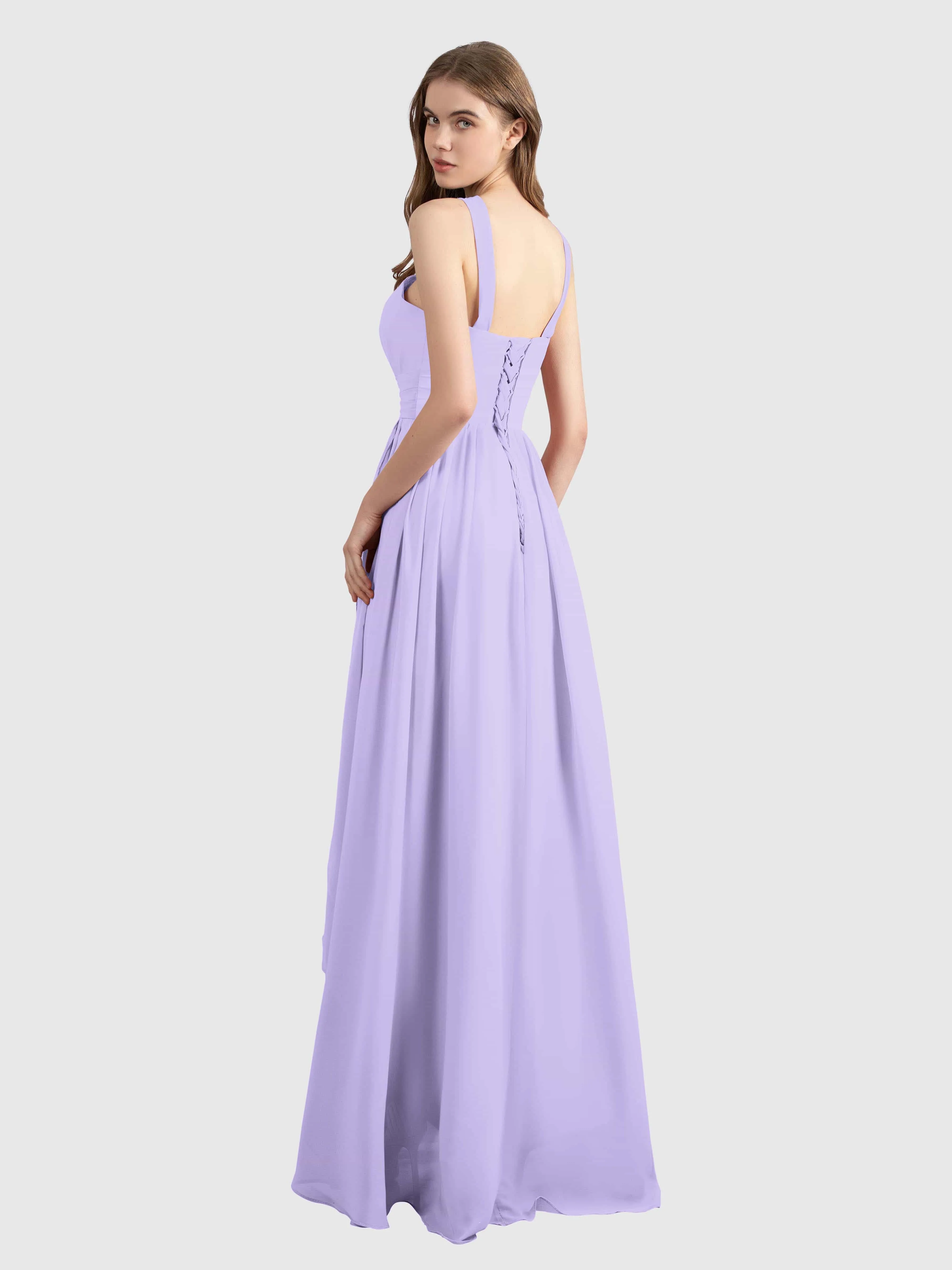 Avabelle Stylish Halter Sleeveless Bridesmaid Dresses