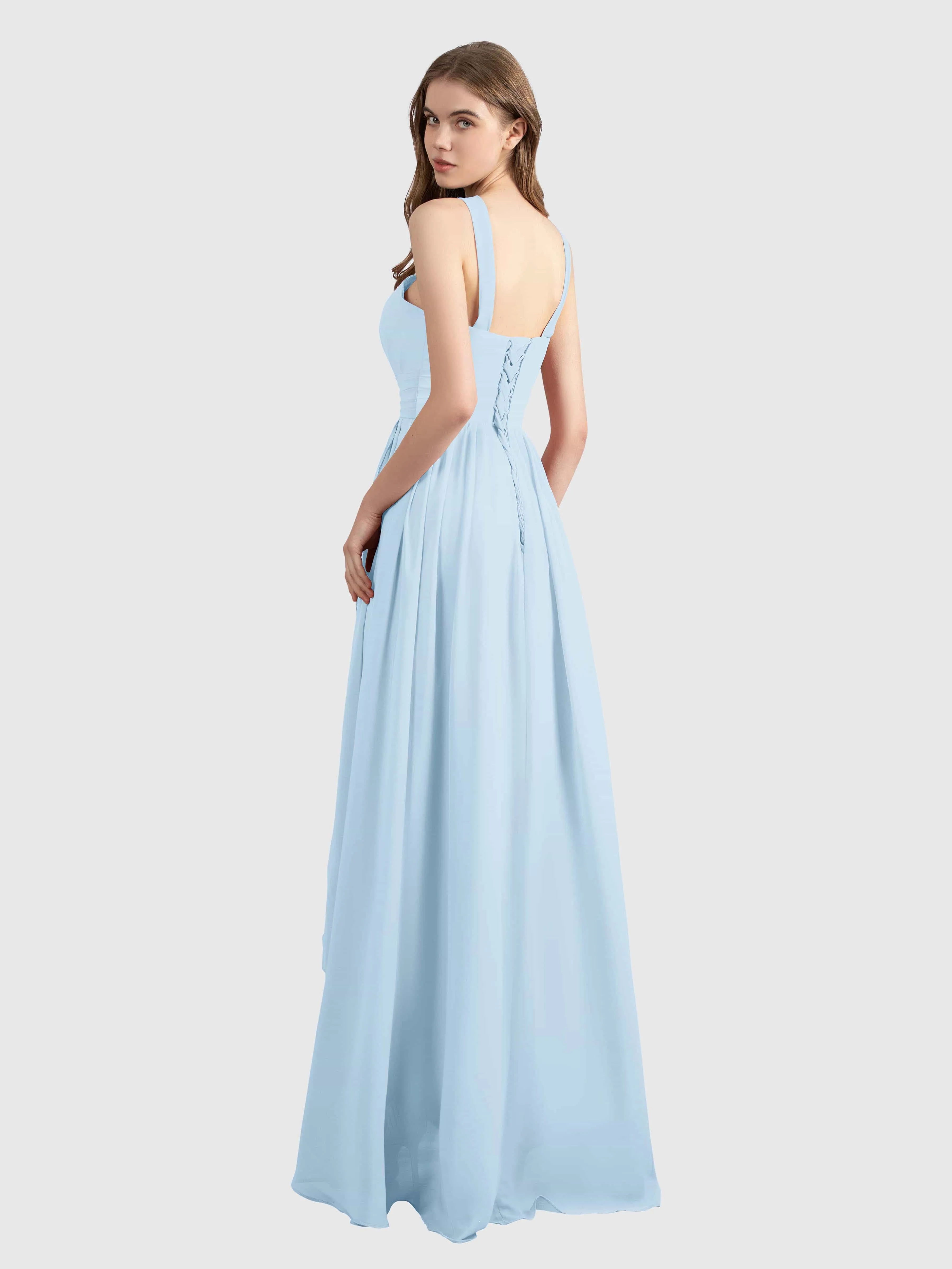 Avabelle Stylish Halter Sleeveless Bridesmaid Dresses