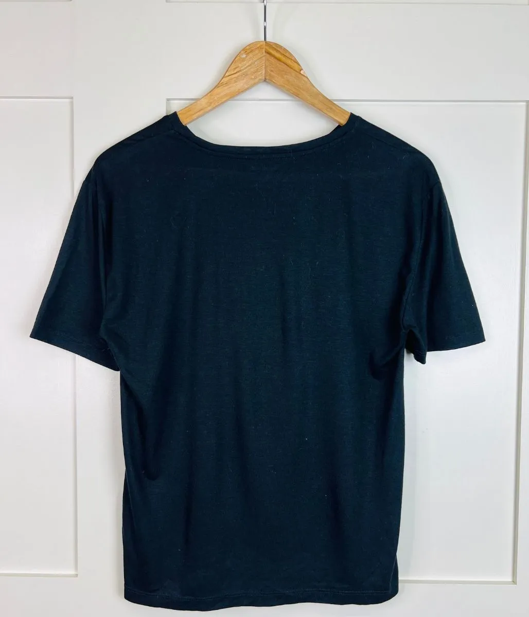 Black Relaxed Short Sleeve Tee