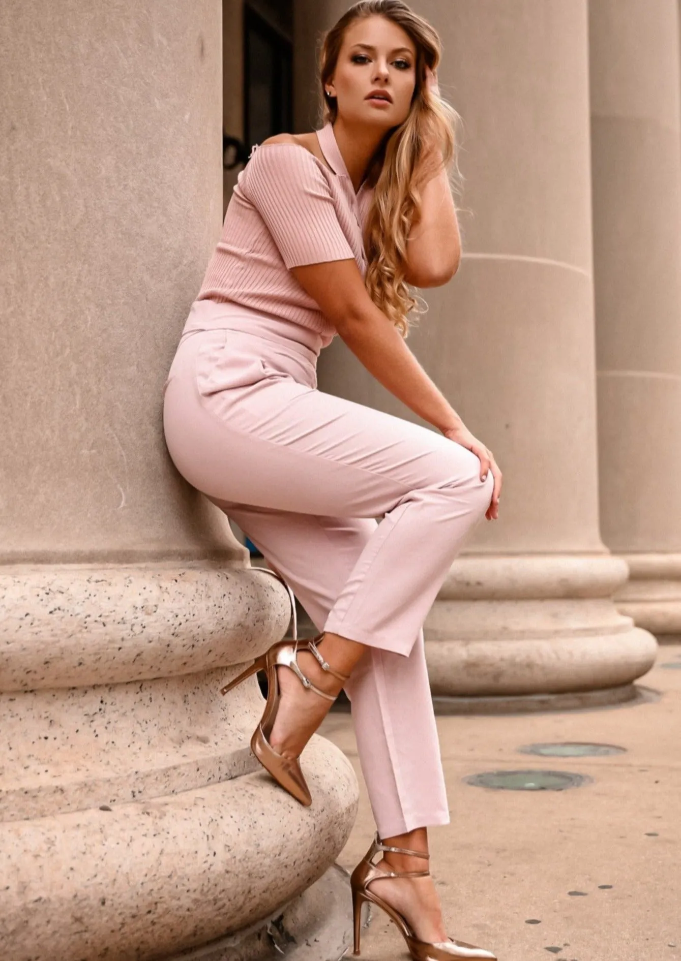 Blakely Pink Skinny Pants