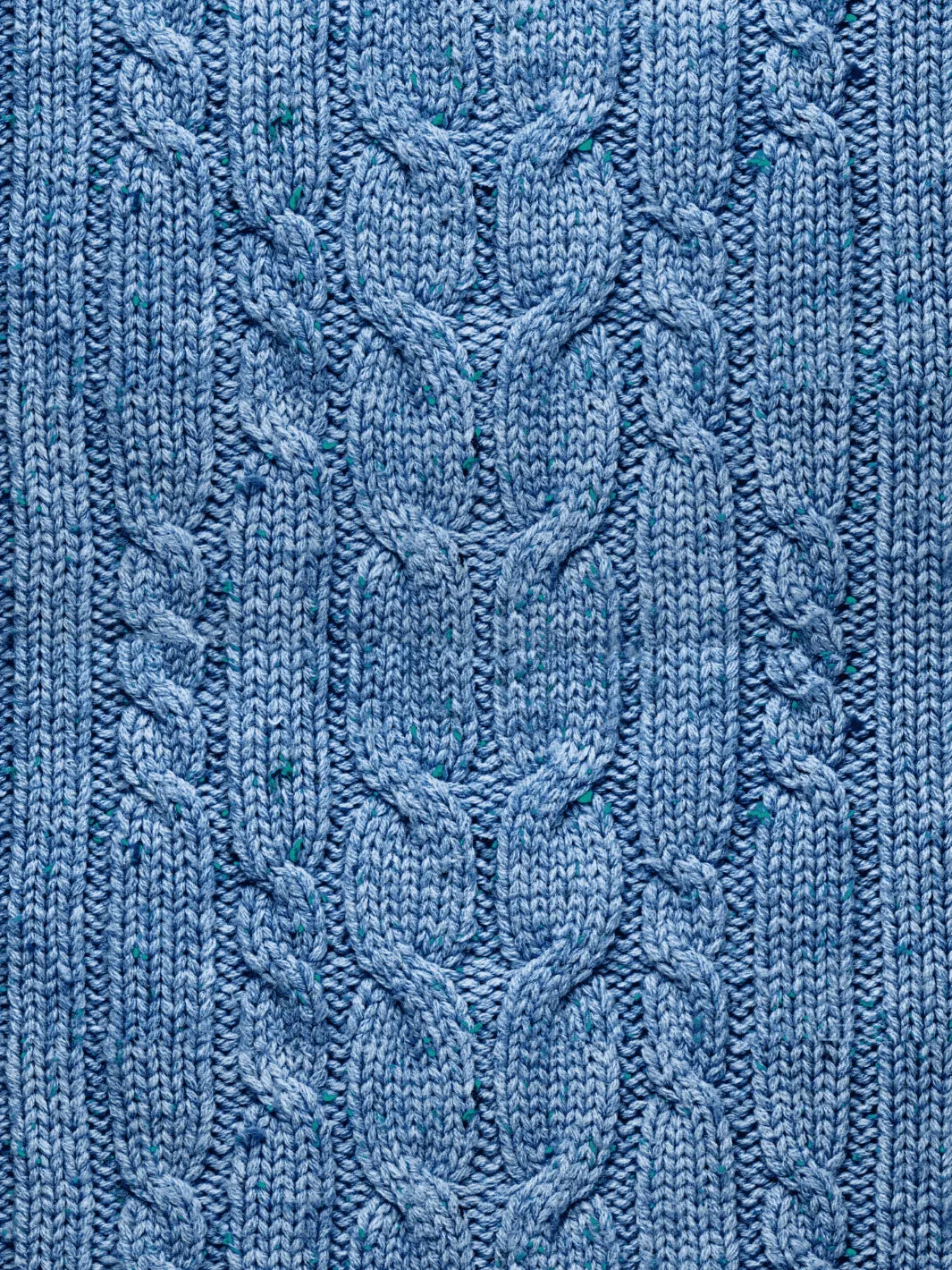 'Cable Knit' Wallpaper by Lingua Franca - Blue