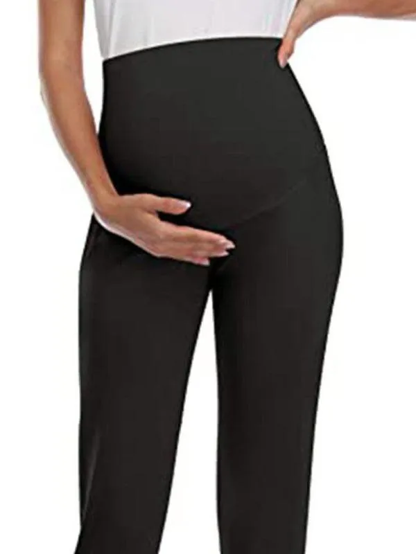 Chic High-Waist Maternity Trousers - Ultimate Comfort