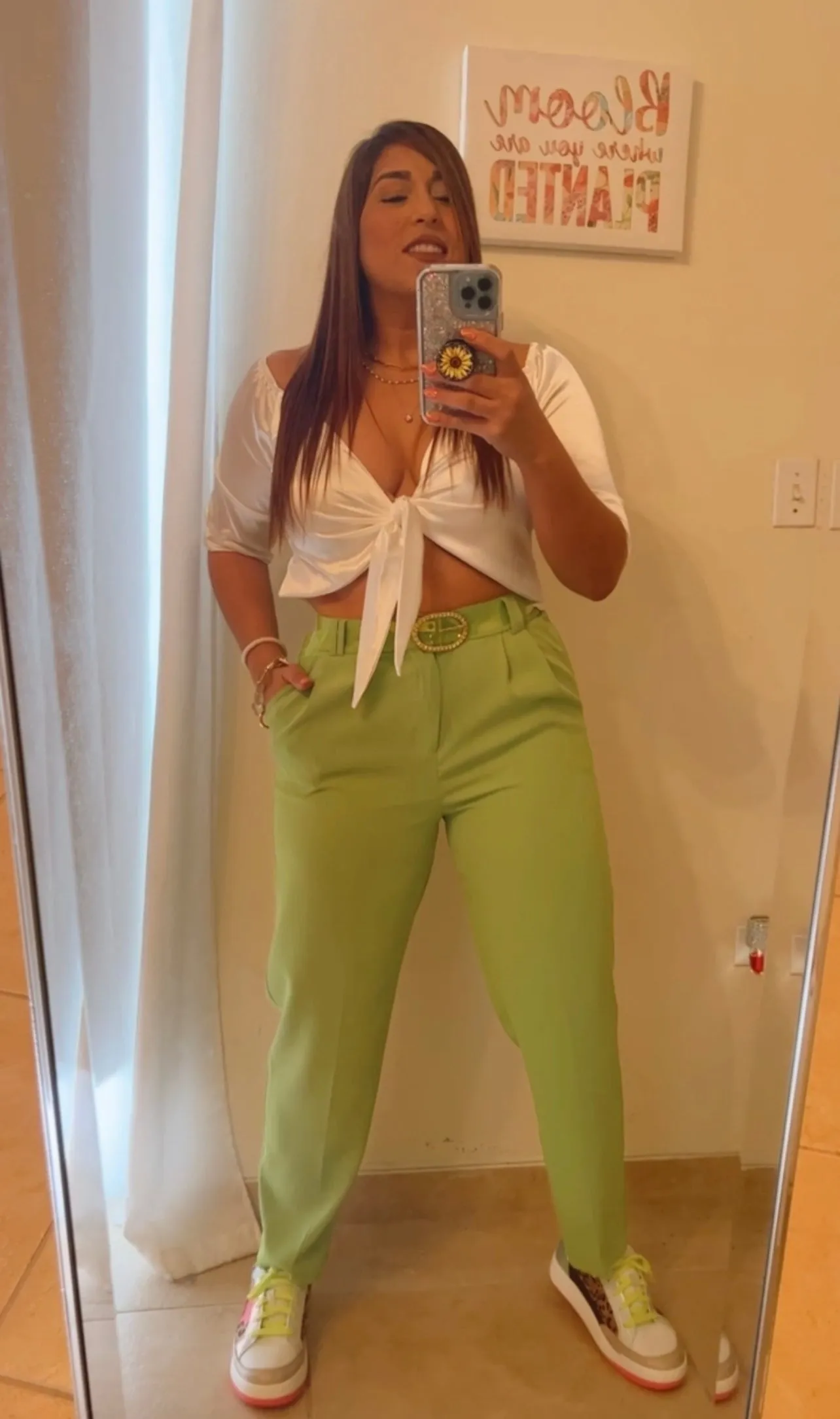 Chic Lime Pants