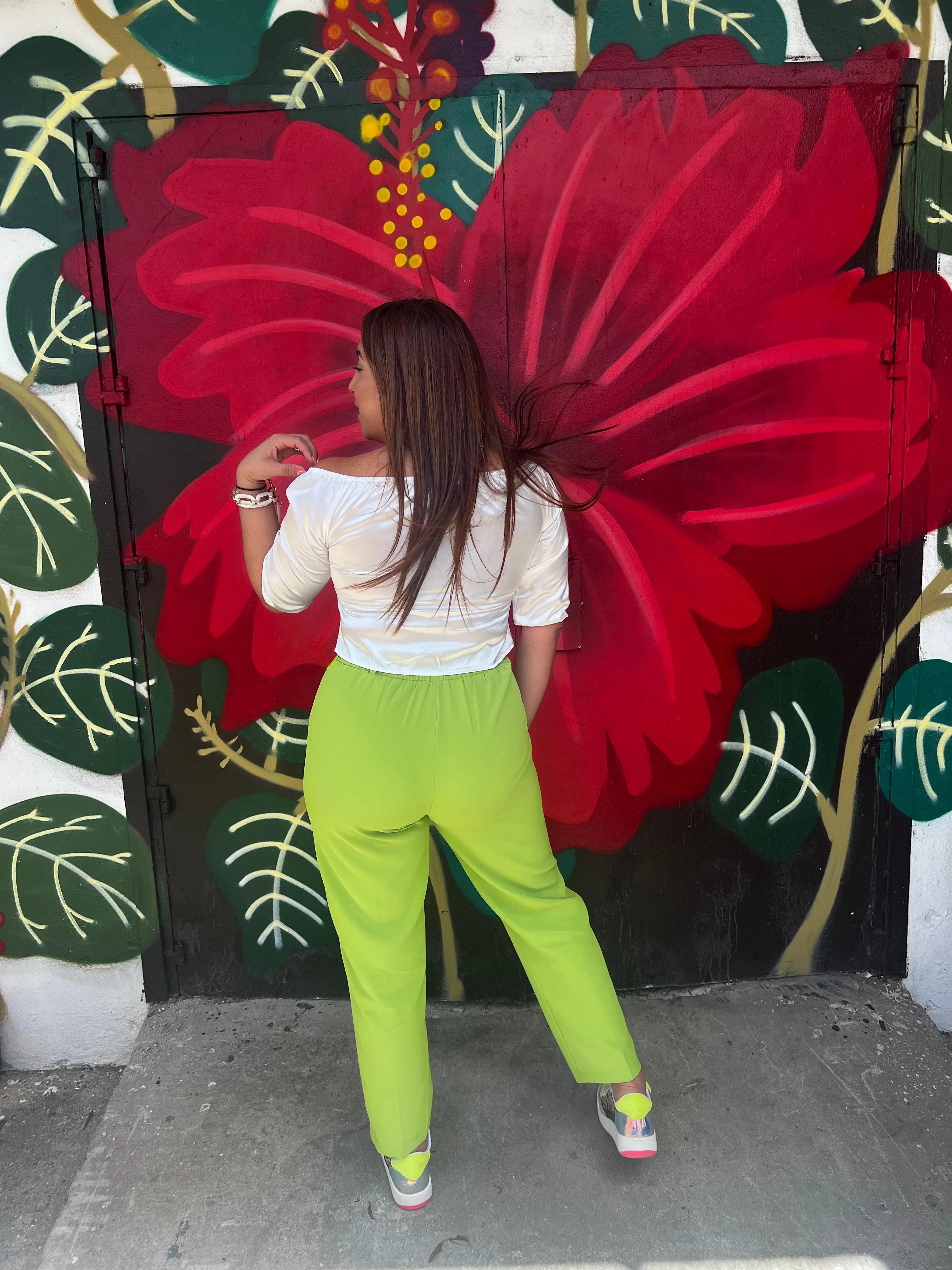 Chic Lime Pants