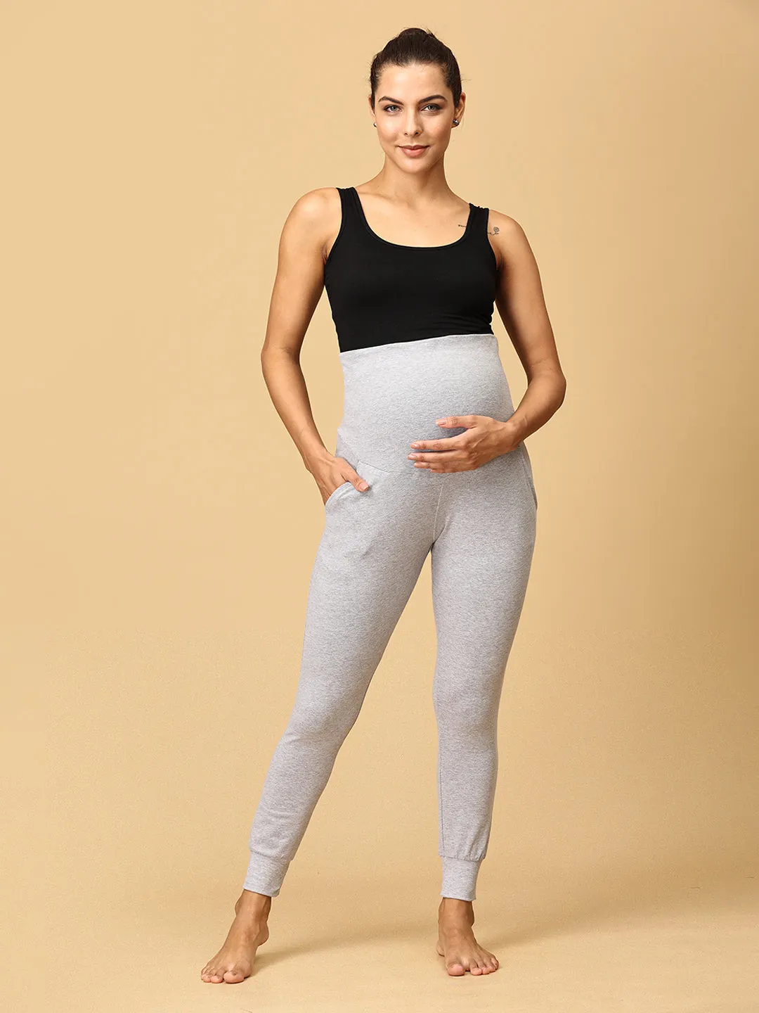 Combo Of Comfy Maternity Trackpants, Leggings & Joggers