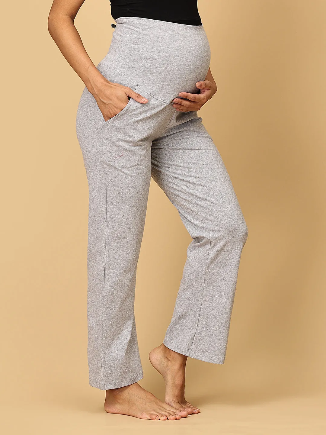 Combo Of Comfy Maternity Trackpants, Leggings & Joggers