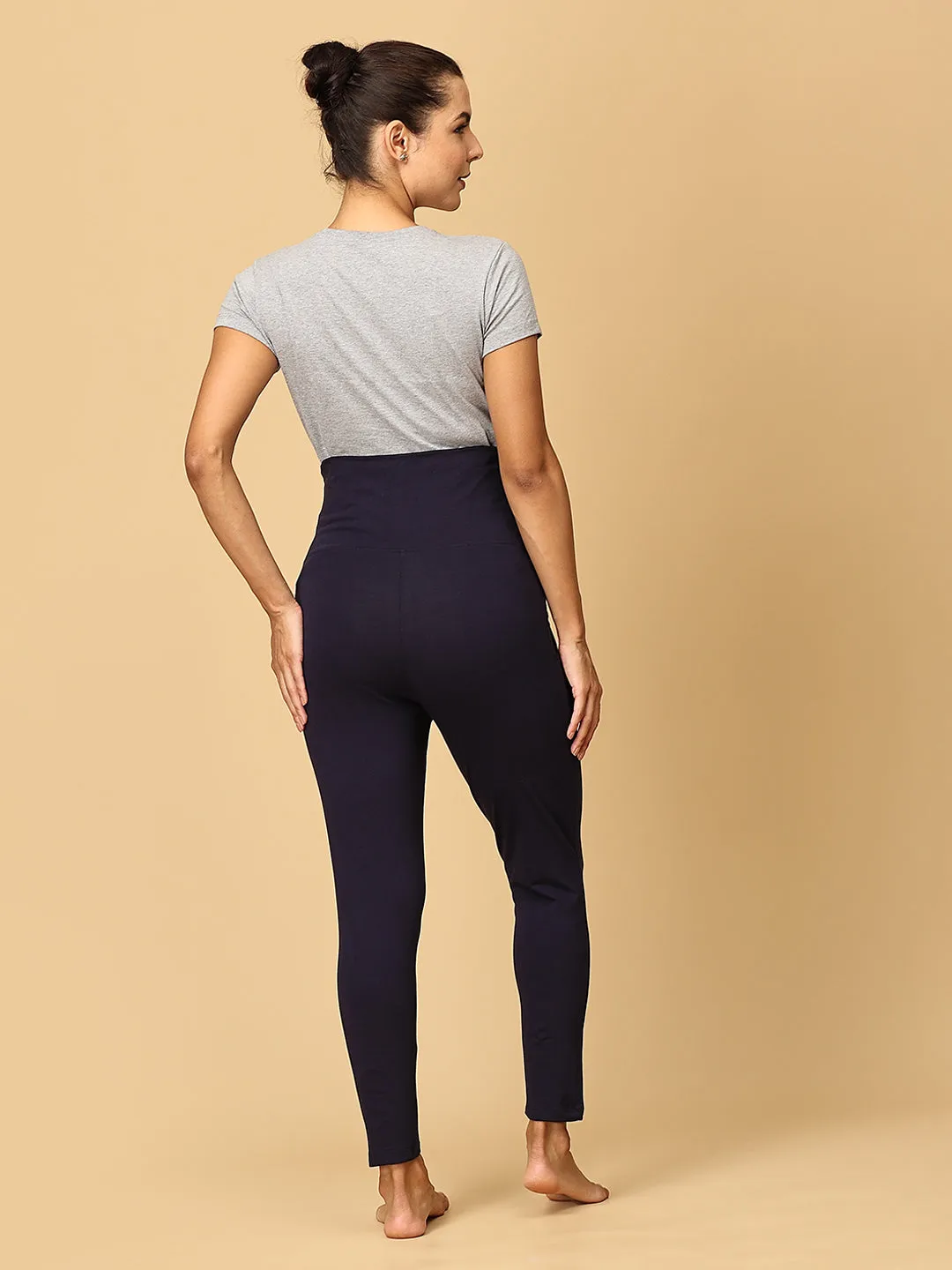 Combo Of Comfy Maternity Trackpants, Leggings & Joggers