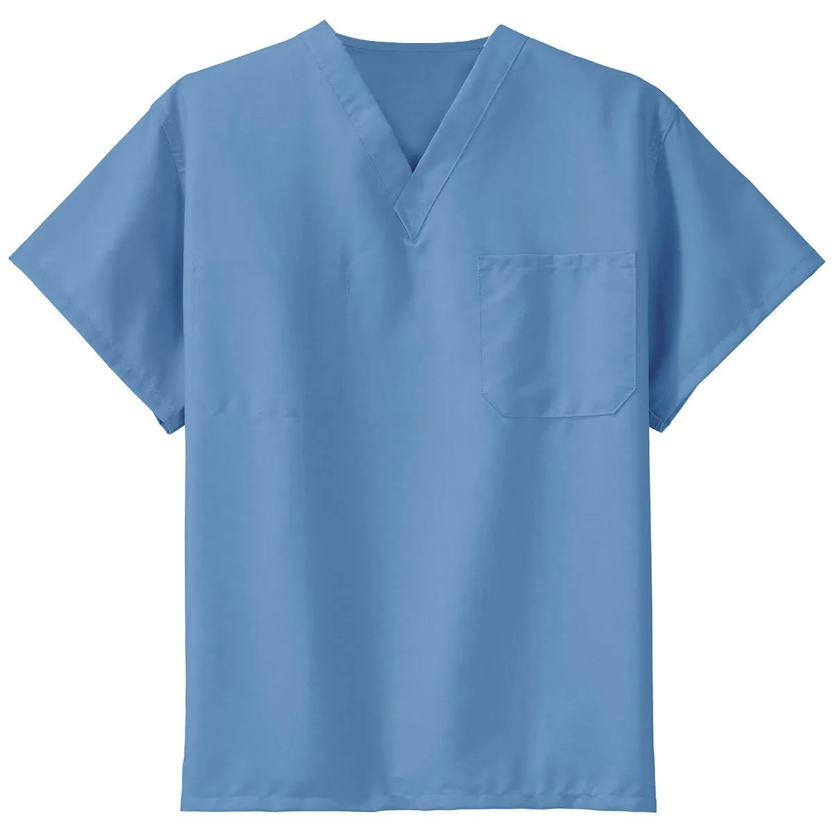 CornerStone Men's Ceil Blue Reversible V-Neck Scrub Top