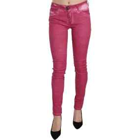 Dolce & Gabbana Chic Pink Mid Waist Skinny Pants