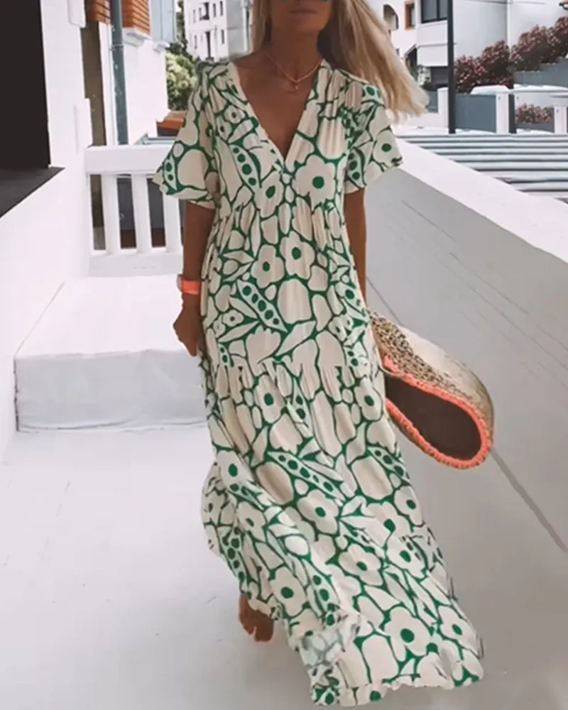 Emily - Stylish Print Dress