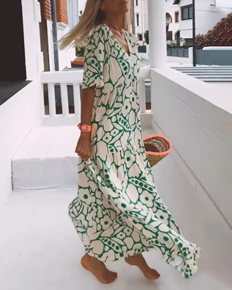 Emily - Stylish Print Dress