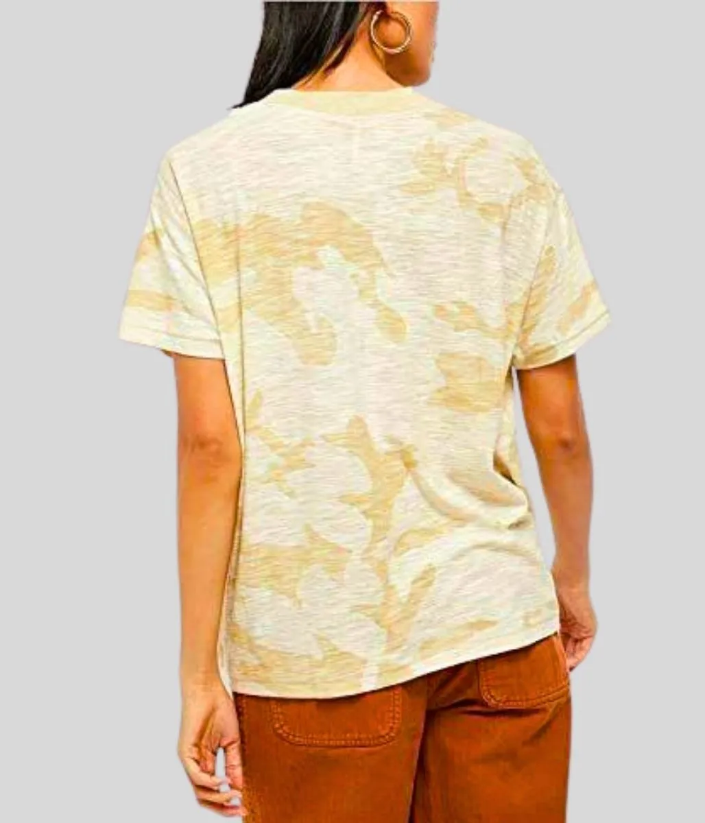 Free People Camo Relaxed Tee