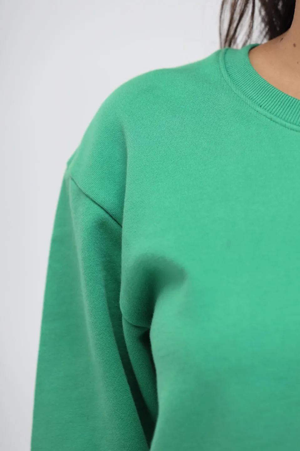 Green Bee Relaxed Terry Sweatshirt