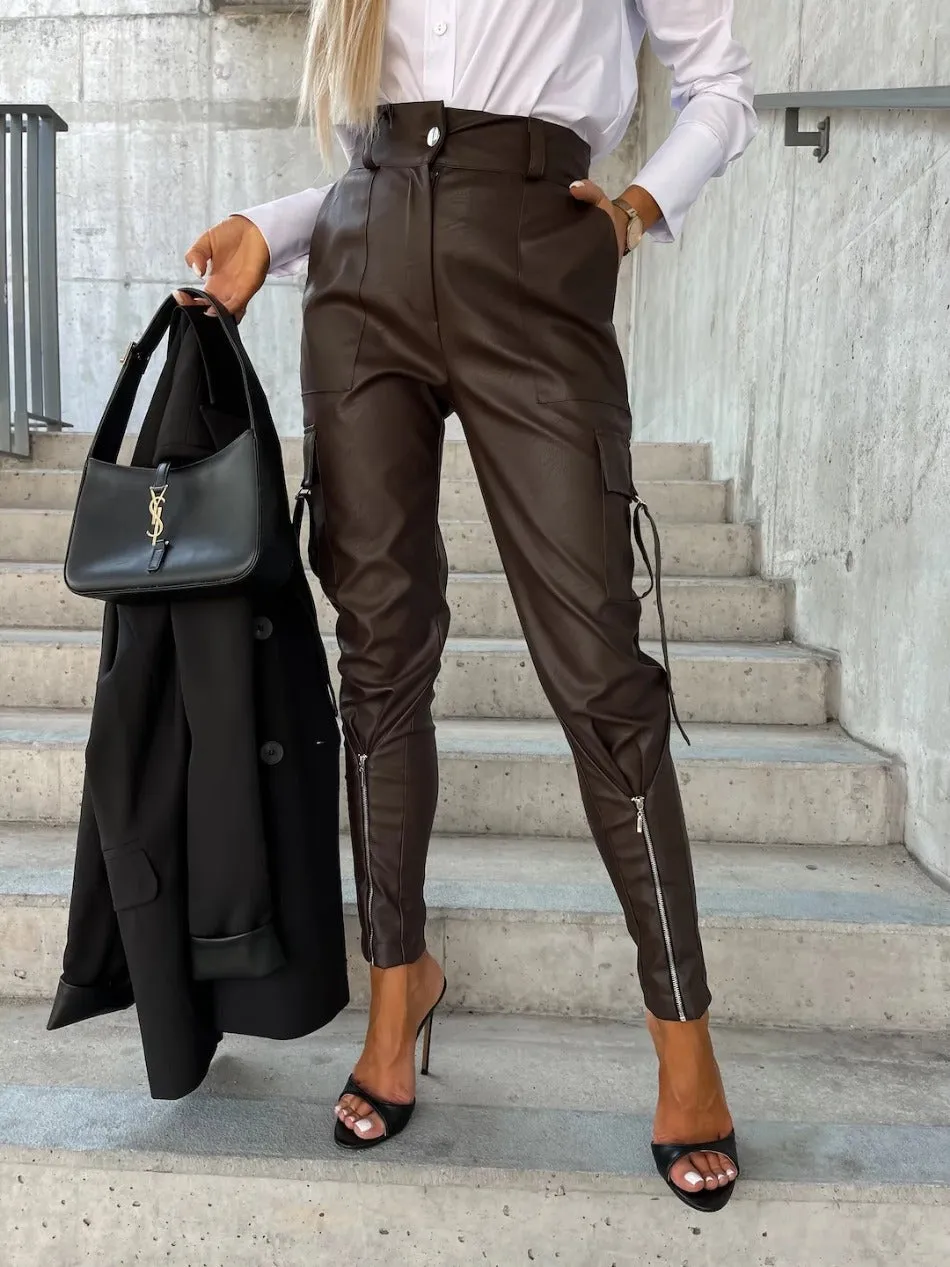 Ivyshape | Chic Leather Pants