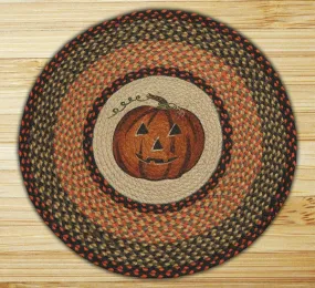 Jack-O-Lantern Round Patch Rug