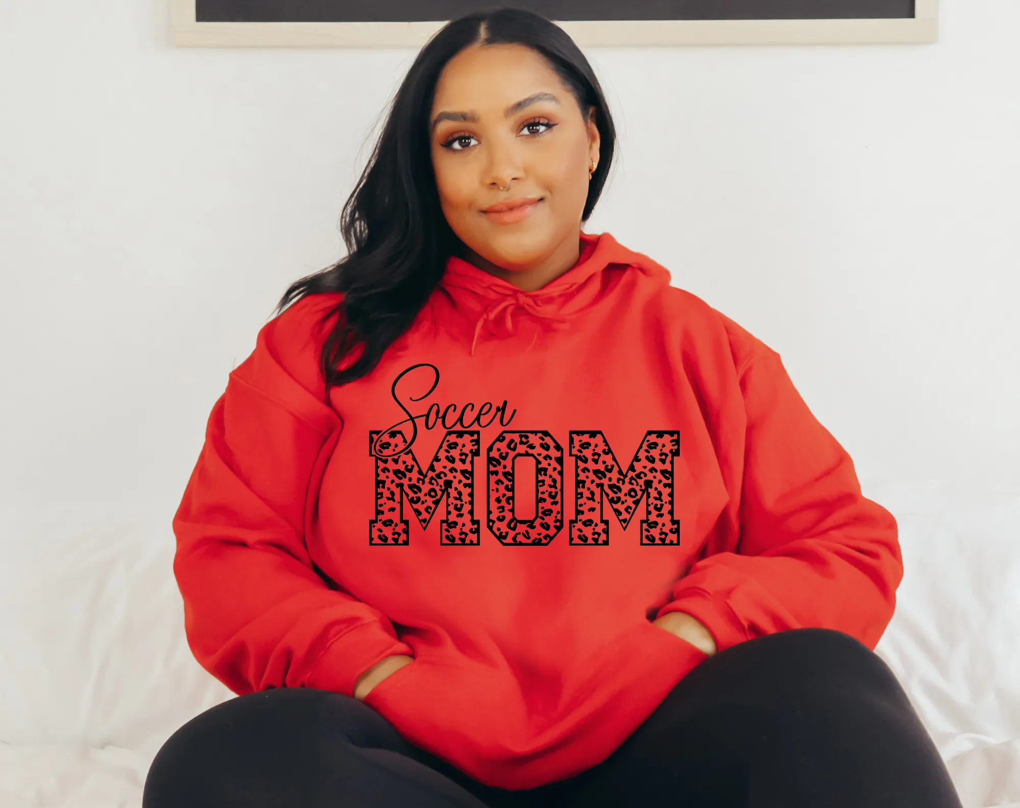 Leopard Soccer Mom Hoodie Sweatshirt