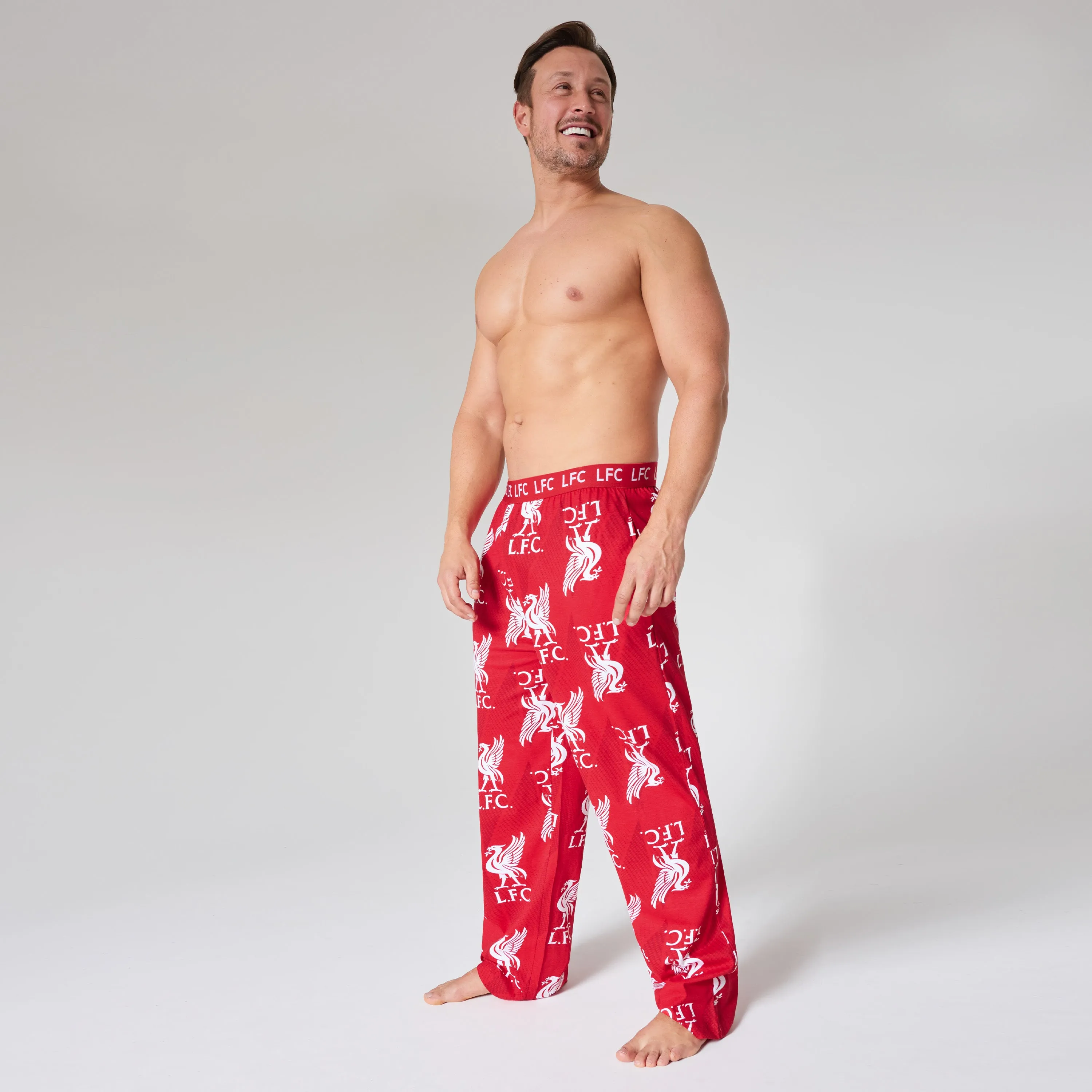 Liverpool FC Mens Pyjama Bottoms - Comfy Nightwear Pyjama Bottoms for Men