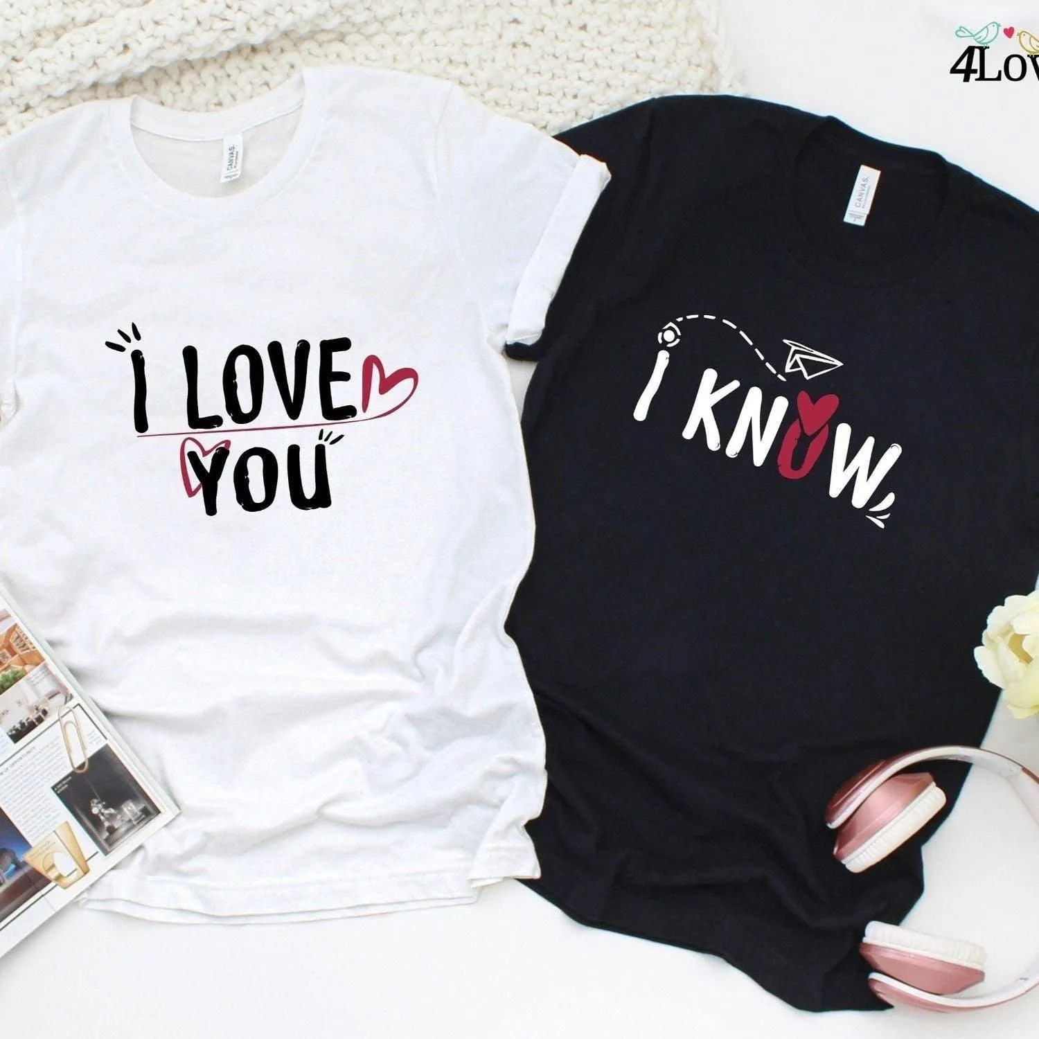 Lovely Matching Outfits for Couples: 'I Love You I Know' Hoodies & Sweatshirts