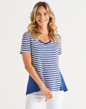 Luella Tee - Ocean Stripe