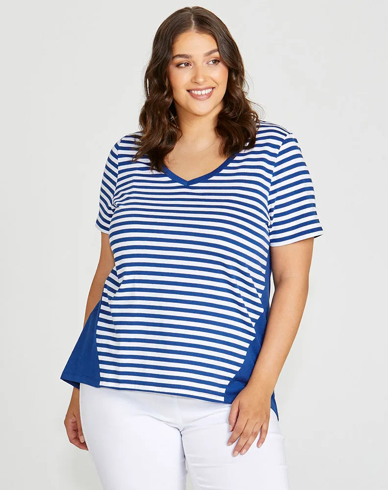 Luella Tee - Ocean Stripe