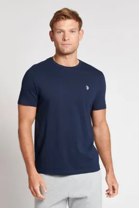 Mens 2 Pack Lounge T-Shirts in Navy Blue