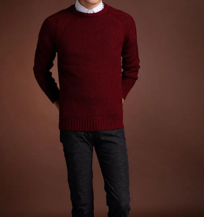 Men's Casual Knitted Thick Warm Sweater