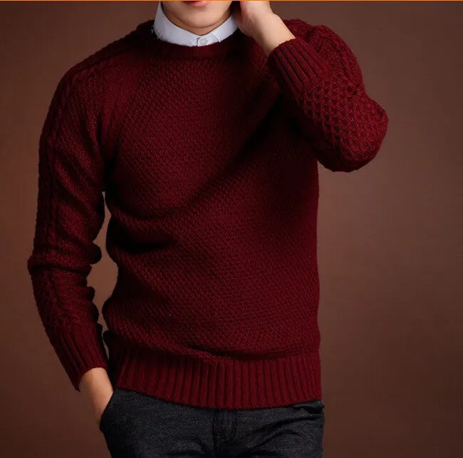 Men's Casual Knitted Thick Warm Sweater