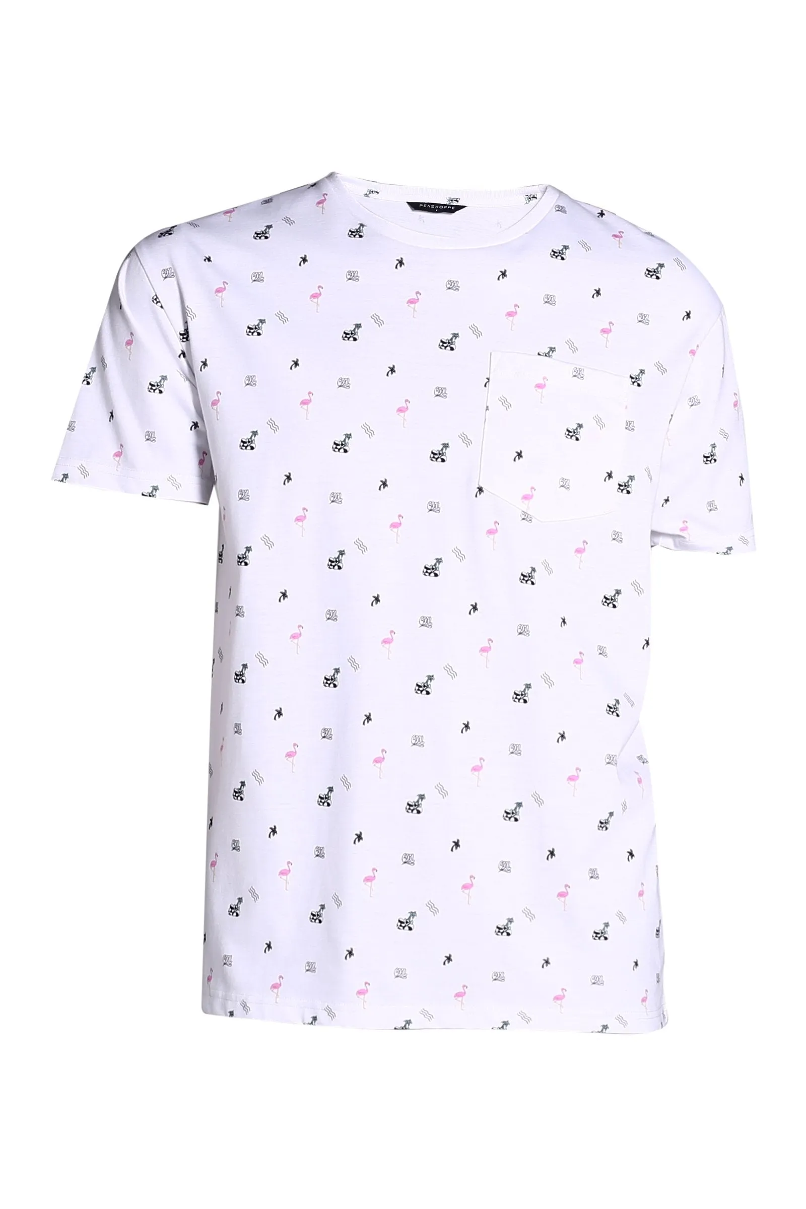 Men's Relaxed Fit Tee With All-Over Print