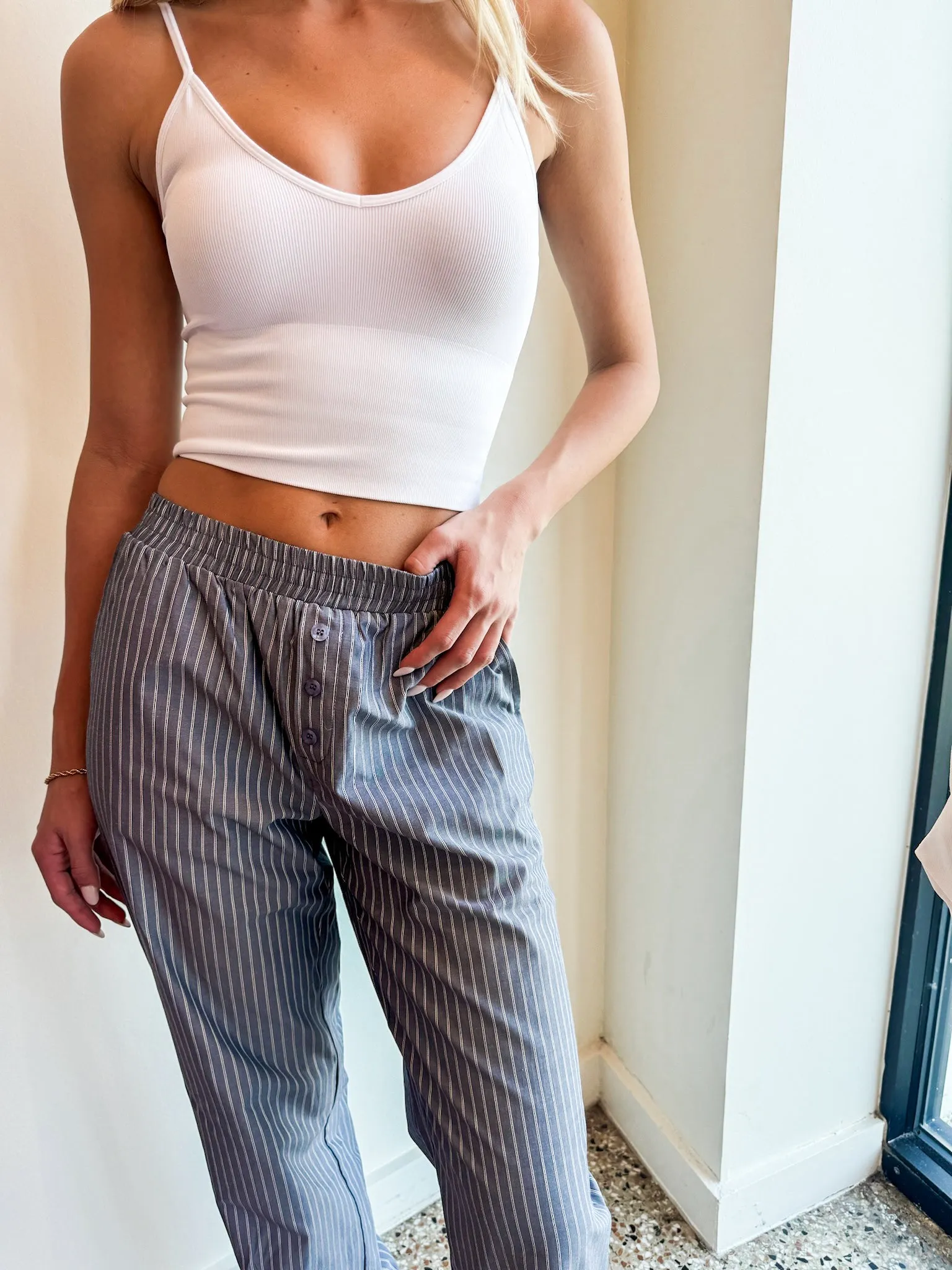 Midnight Dreams Pinstripe Pajama Bottoms