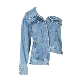 One Shoulder Denim Jacket