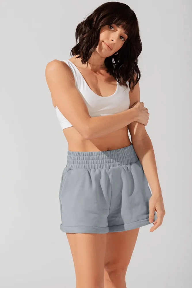 Ooey Gooey Lounge Shorts with Pockets- Bookworm Blue