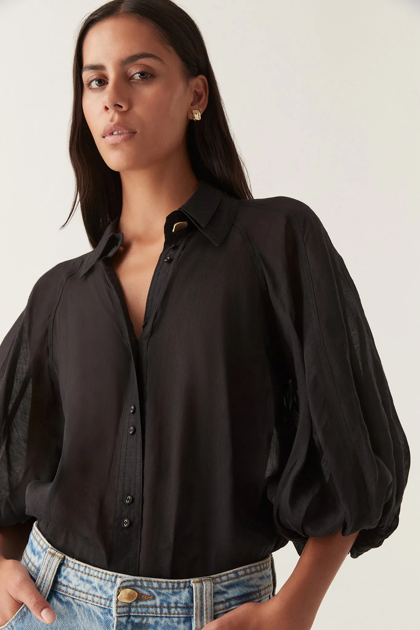 Palms Puff Sleeve Shirt