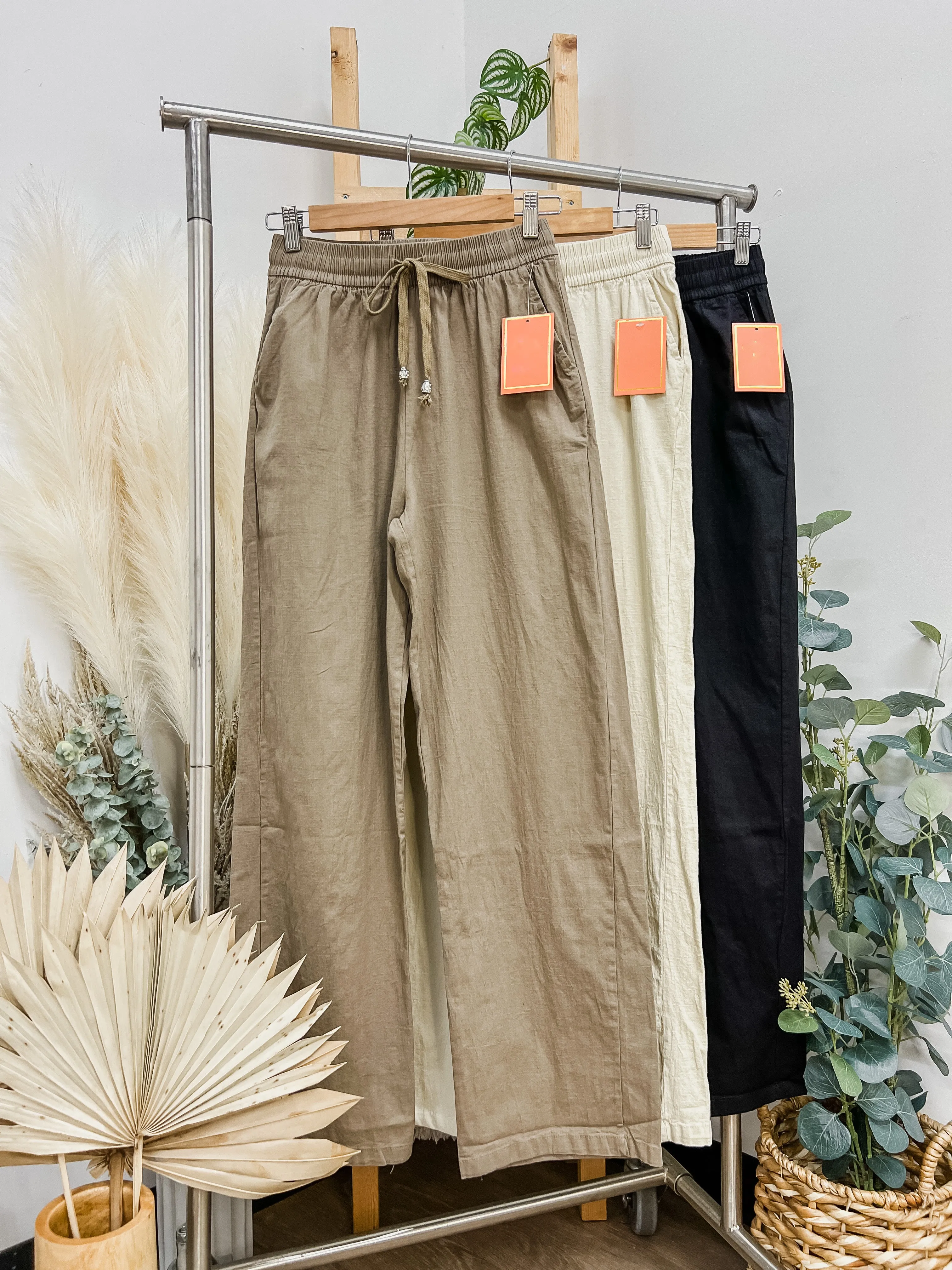 Paradise Linen Tie Pants