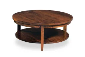 Parkdale Round Coffee Table with Shelf