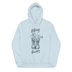 Pastel "Hiking is my Therapy" Women's Fitted Hoodie