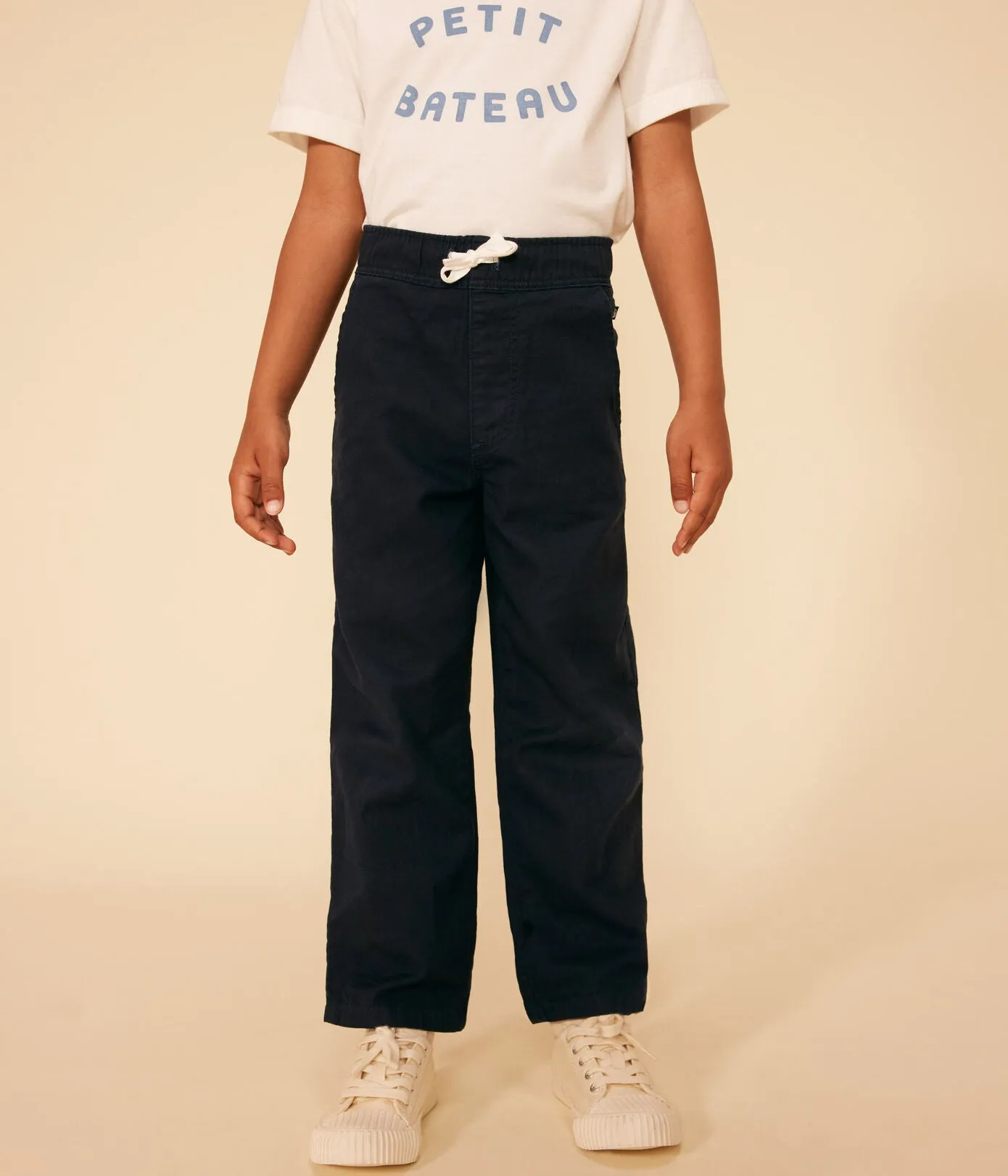 Petit Bateau - Navy Twill Pants