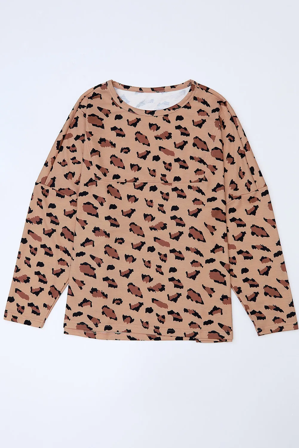 Print Stitching Loose Long Sleeve Top