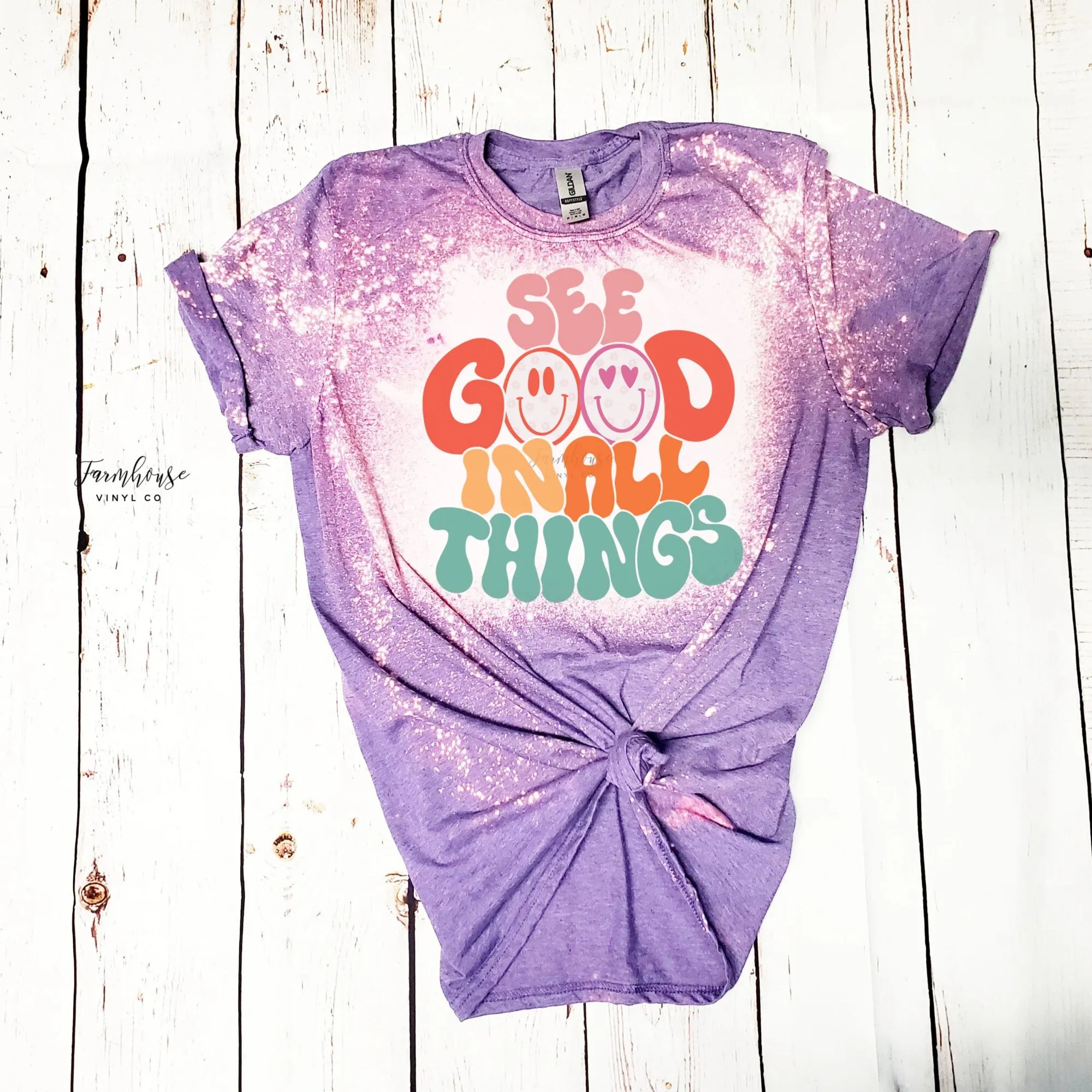 See Good in All Things Retro Font Shirt