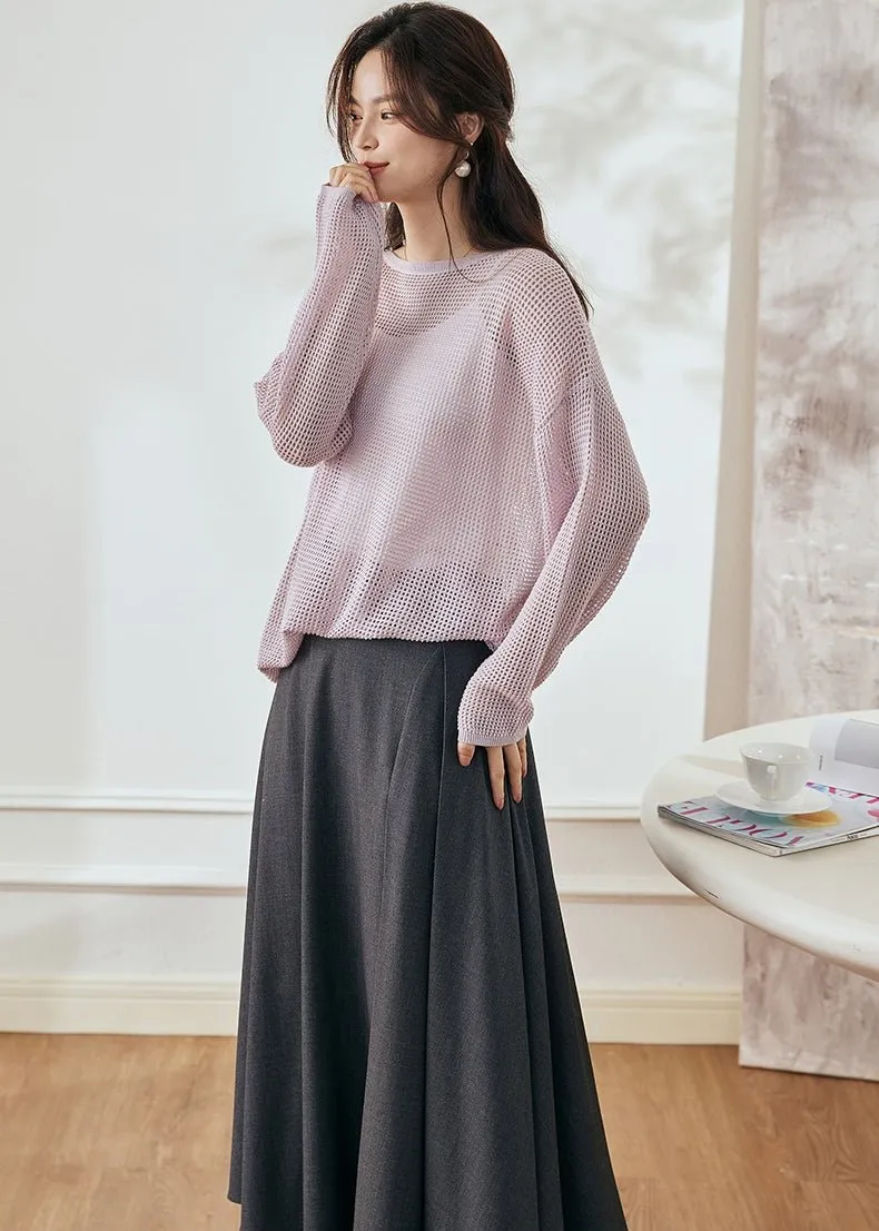 SHEER LOOSE KNIT SWEATER