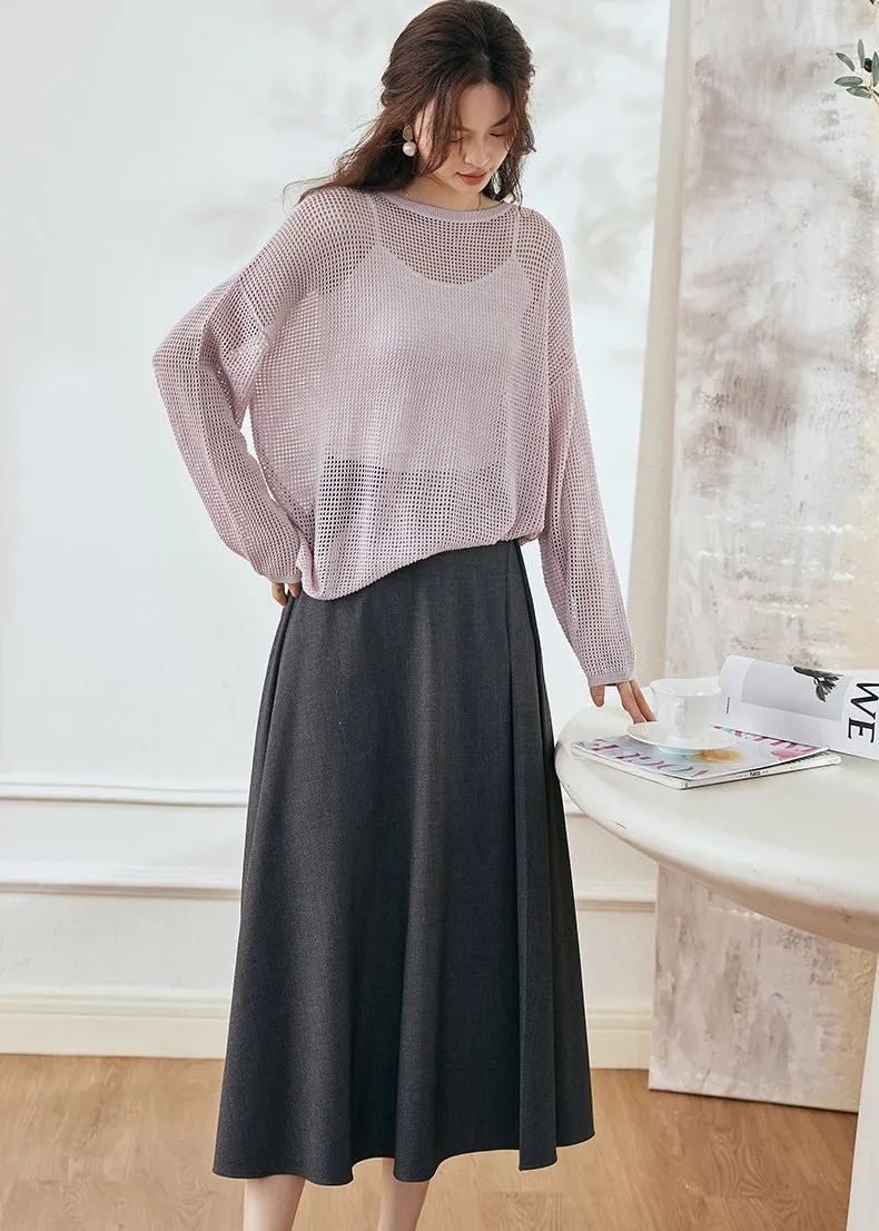 SHEER LOOSE KNIT SWEATER