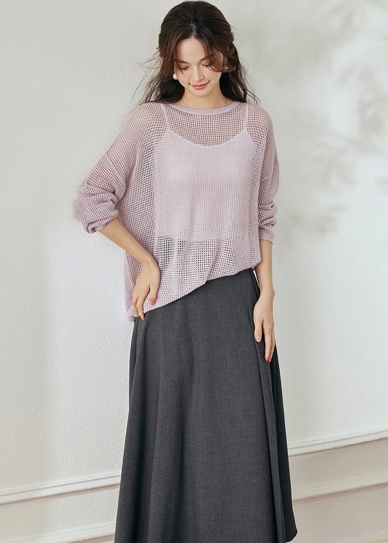 SHEER LOOSE KNIT SWEATER