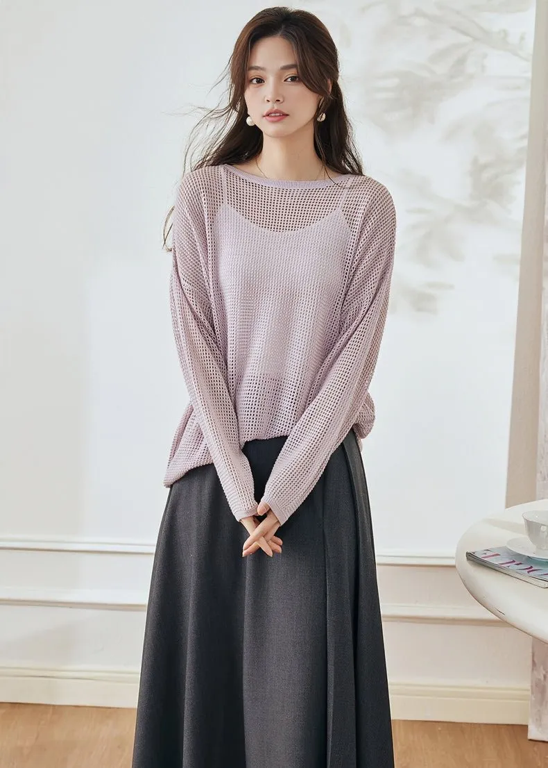 SHEER LOOSE KNIT SWEATER