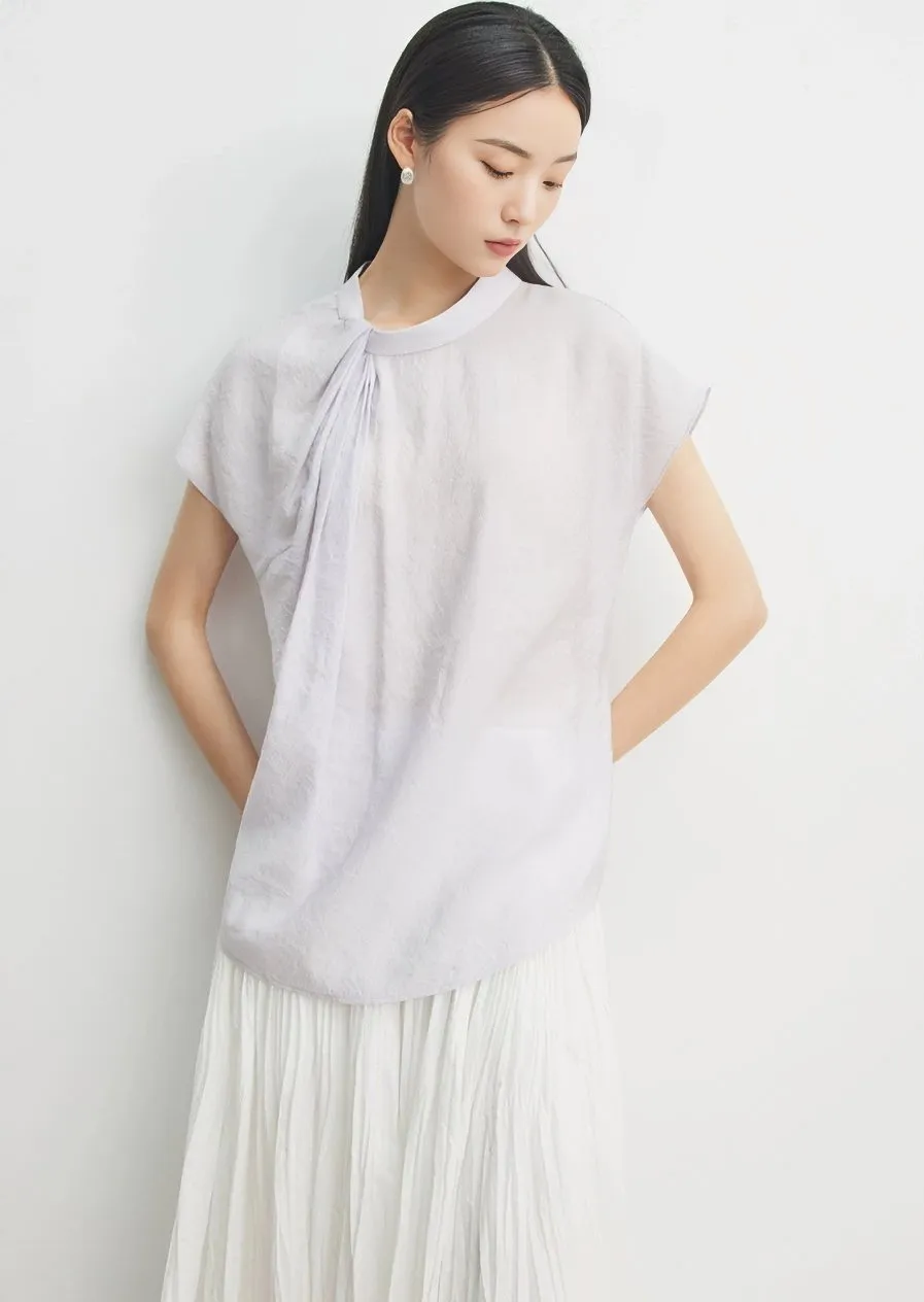 SIDE TWIST HALF SHIRT