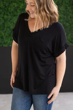 Sierra Pocket Top - Black by Michelle Mae